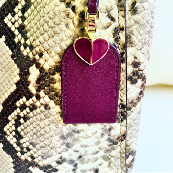 Kate Spade Fleur Embossed Small Top Handle Satchel - Picture 10 of 16